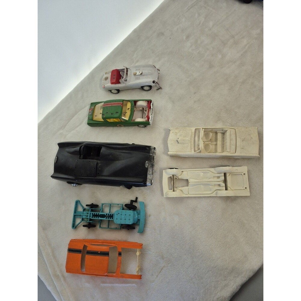 Vintage Toy Model Car Lot 1961 Eldon Ungar Race Cars Convertible Parts Repair